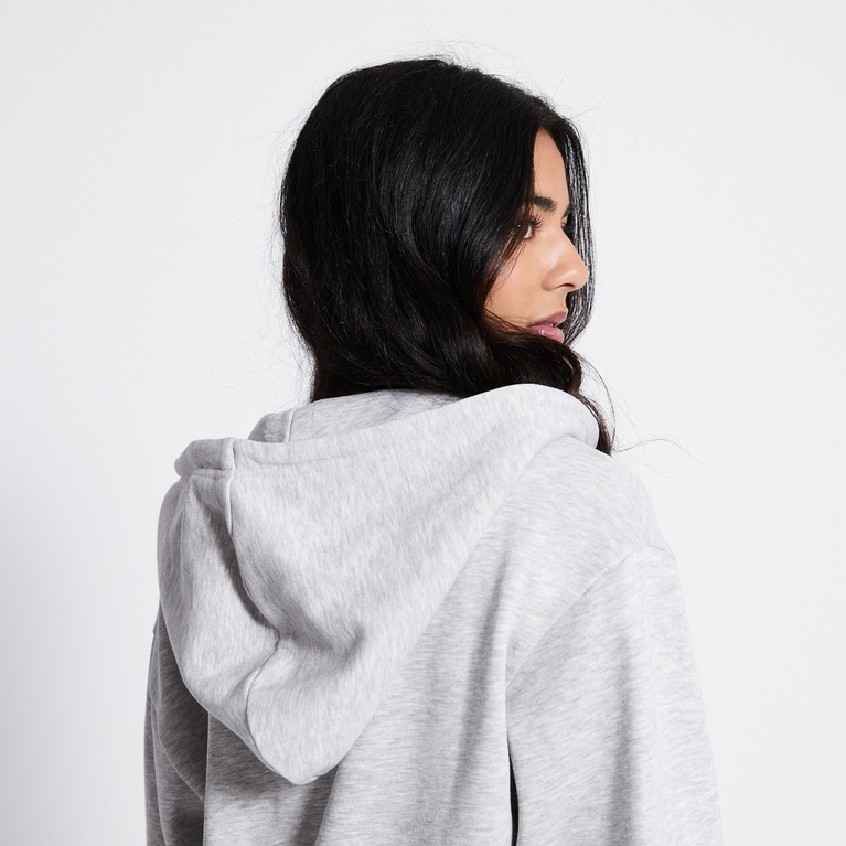 Zip hoodie "Vivvi" Grey Melange